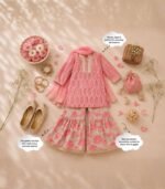 Blush Bloom Sharara Set - Image 3