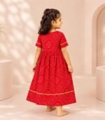 Crimson Bloom Anarkali - Image 2