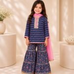 Indigo Rose Sharara Set