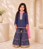 Indigo Rose Sharara Set