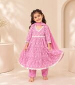 Rose Mist Anarkali Set