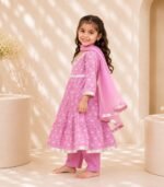 Rose Mist Anarkali Set - Image 2