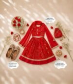 Ruby Bloom Lehenga Set - Image 4