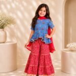 Ruby Contrast Peplum Set