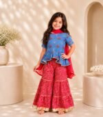 Ruby Contrast Peplum Set