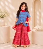 Ruby Contrast Peplum Set - Image 3