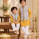 Sunehri Dori Kurta Pyjama Jacket Set