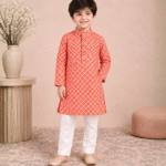 Bandhani Laal Red Kurta Pyjama Set