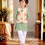 Pankh Patchwork Nehru Jacket Set