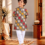 Pashmina Pashu Grey Kurta Pyjama Set
