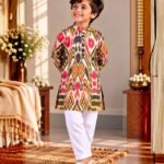Rangrez Ikat Kurta Pyjama Set